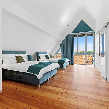 Helloflats - Luxus-Penthouse - Balkon - Parking - Zentrum - Therme - Naehe Flughafen Muc Erding Luaran gambar
