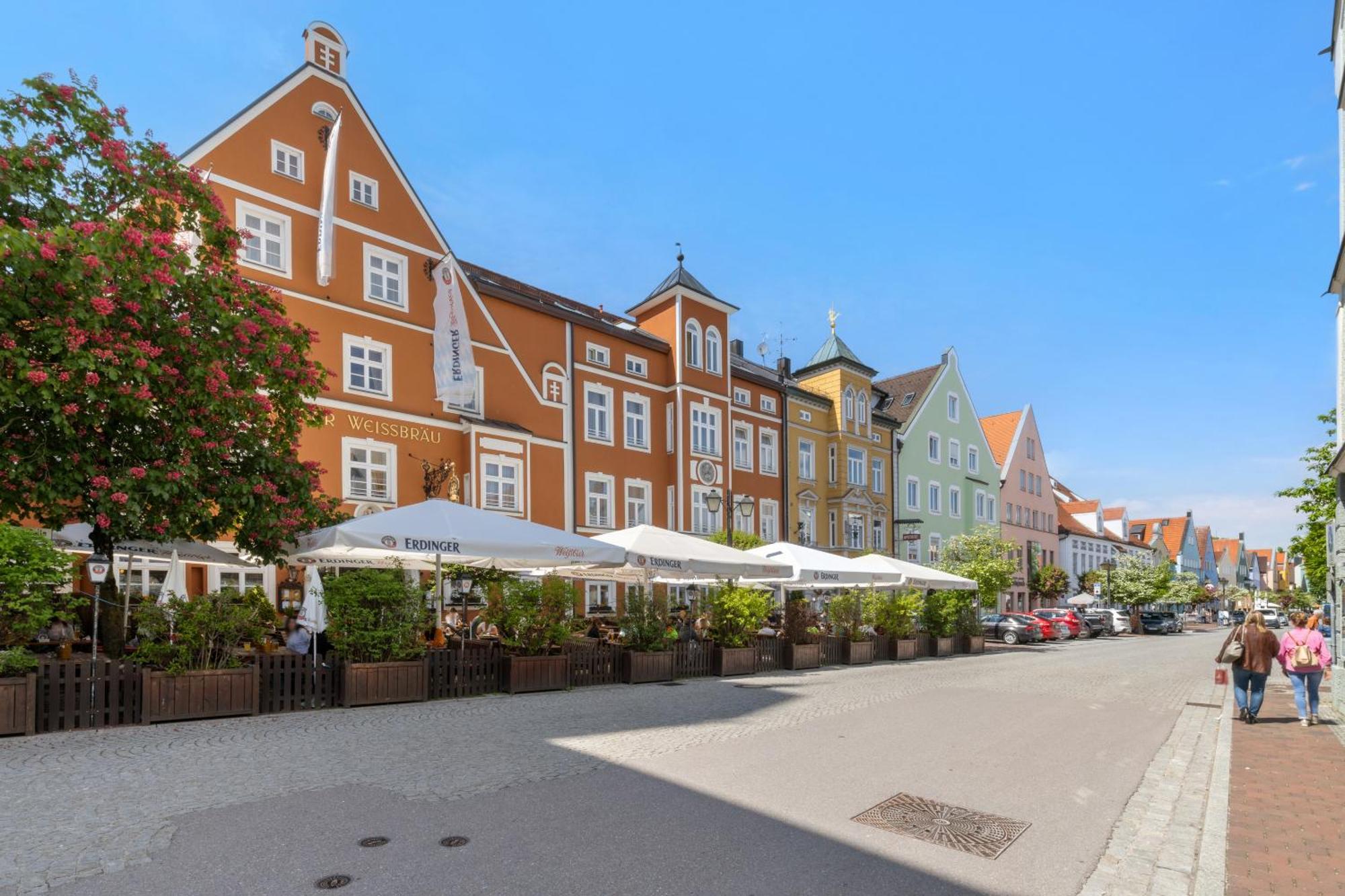 Helloflats - Luxus-Penthouse - Balkon - Parking - Zentrum - Therme - Naehe Flughafen Muc Erding Luaran gambar