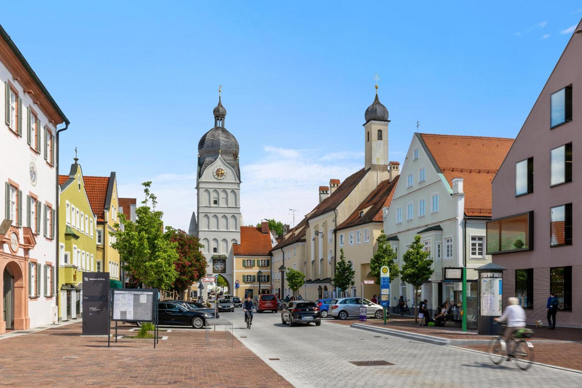 Helloflats - Luxus-Penthouse - Balkon - Parking - Zentrum - Therme - Naehe Flughafen Muc Erding Luaran gambar